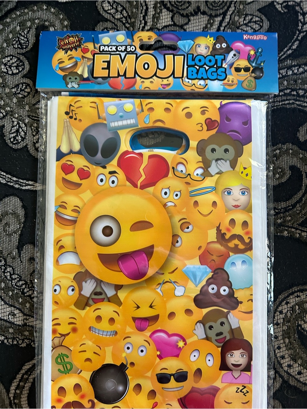 Emoji Loot Bags by kangaROOS - Yellow Emoji Design (Pack of 50)